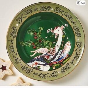 Phannapast Taychamaythakool 12 Days of Christmas Day 6 Stoneware Dessert Plate